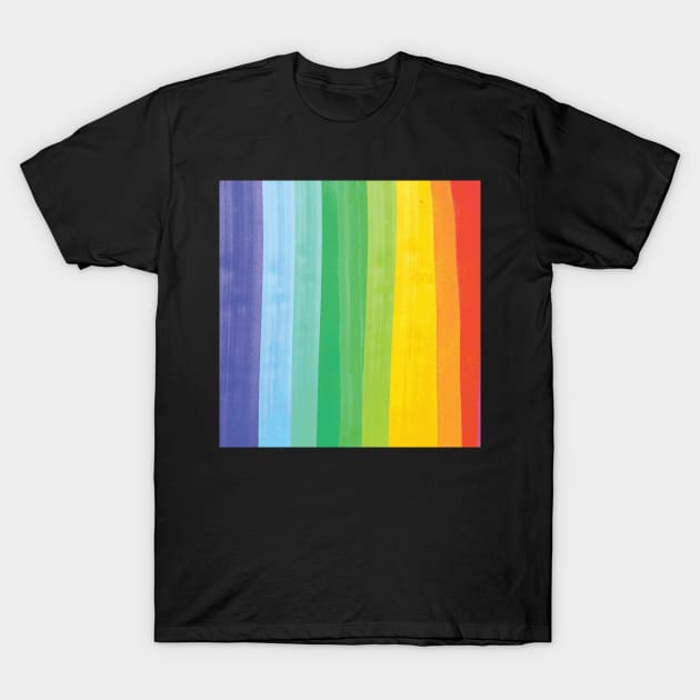 Rainbow Support Design, Artwork, Vector, Graphic T-Shirt by xcsdesign